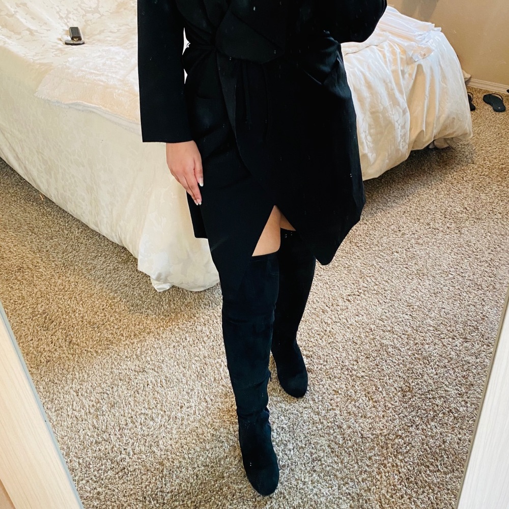 INC Rikkie Over-The-Knee Black Boots